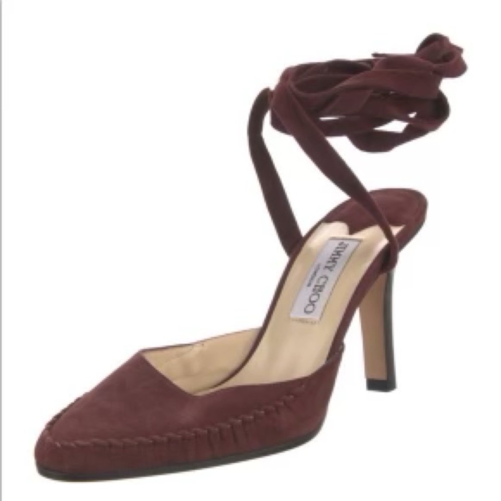 Jimmy Choo burgundy heels